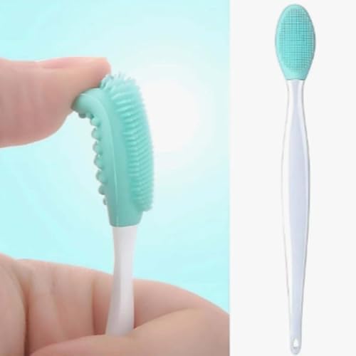 2 Adet Dudak Burun Fırçası Peeling Etkili Gözenek Siyah Nokta Temizleyici Akne Giderici Çift Fırça