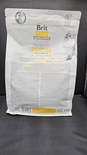 Alternative view of Brit Care Haircare Healthy & Shiny Coat, Yetişkin Kediler İçin, Tahılsız, Hipoalerjenik, Taze Somon Etli Ve Tavuk Etli Kuru Mama, 2 kg