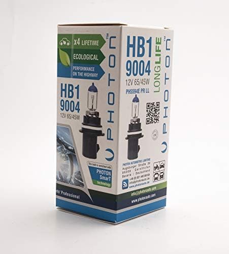 PHOTON Ampul Hb1 12V 65/55W 9004 Pr Ll +%30 Fazla Işık Halogen PHT PH5594 LL