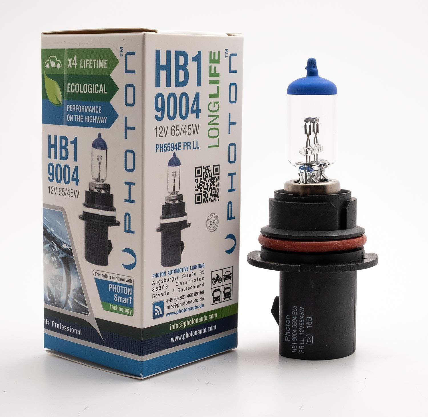 Alternative view of PHOTON Ampul Hb1 12V 65/55W 9004 Pr Ll +%30 Fazla Işık Halogen PHT PH5594 LL