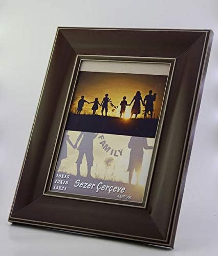 13X18 Cm Kahve Gri Desenli Dekoratif Fotoğraf Resim Çerçeve