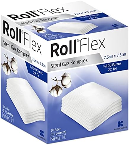 Roll 131406 Gaz Kompres 7.5 cm x 7.5 cm 50 Li