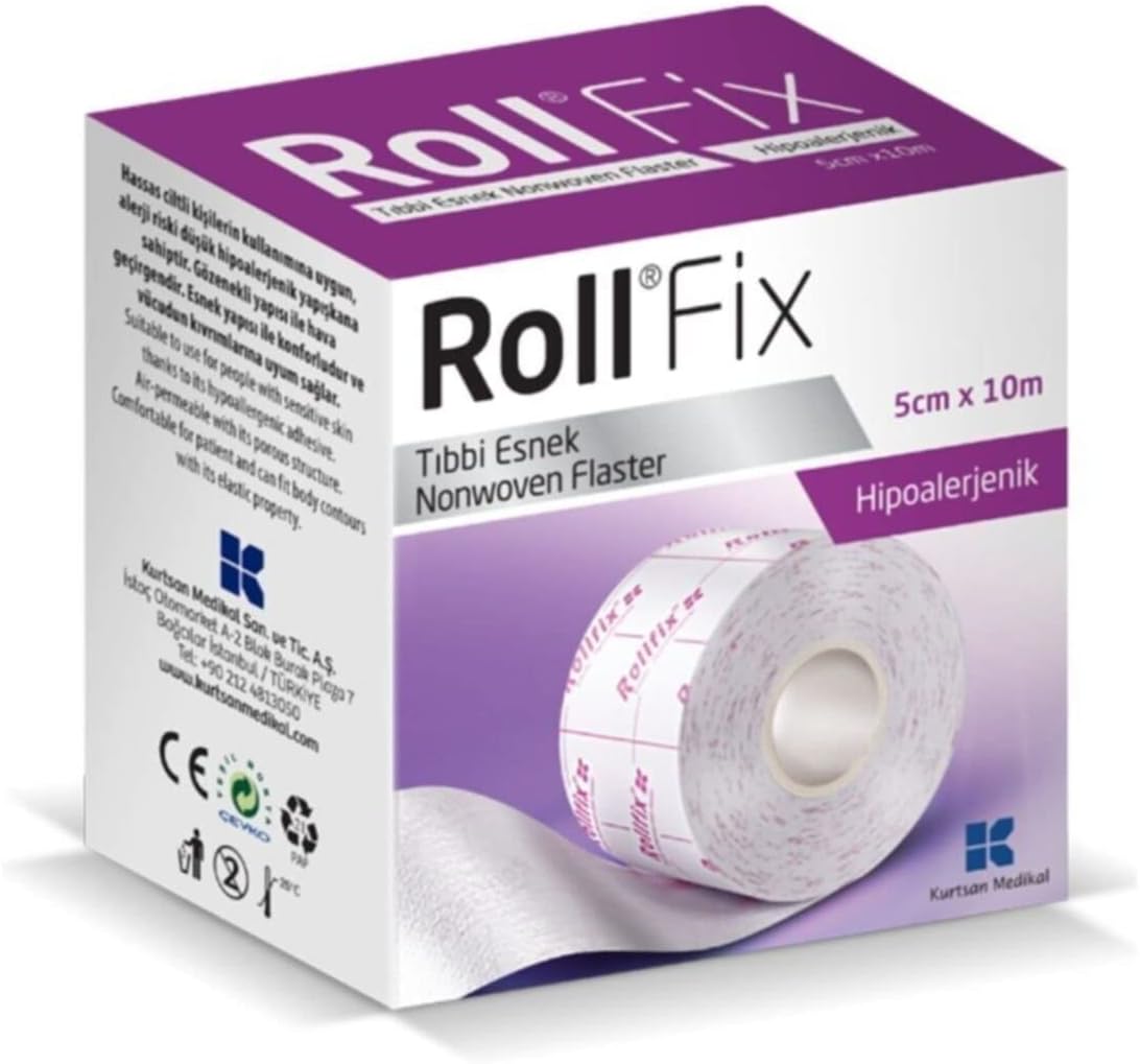 Roll Fix Esnek Hipoalerjenik 5cm x 10m Tıbbi Flaster