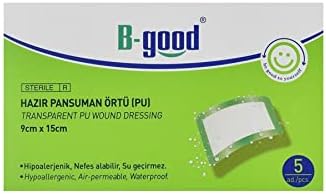 B-Good Şeffaf Hazır Pansuman 9cm x 15cm 5li Yara Örtüsü