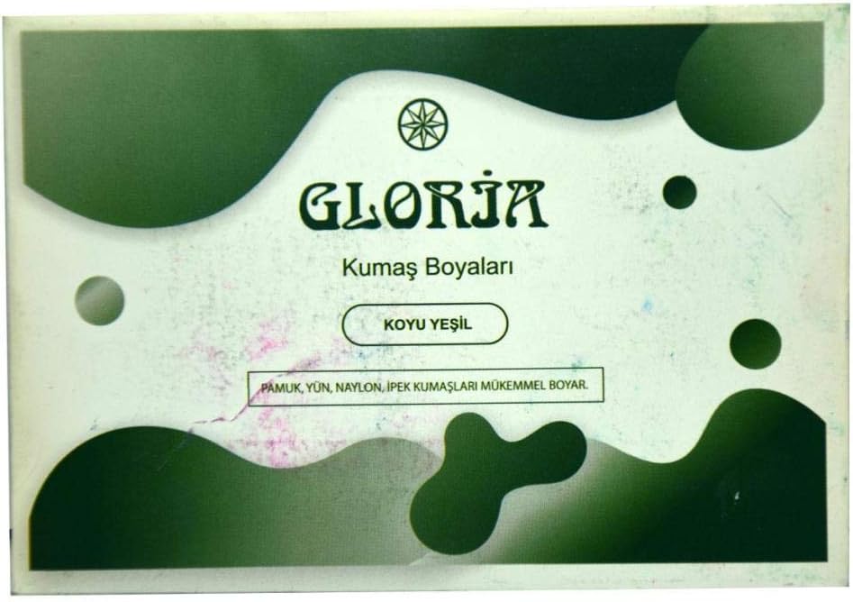 Kumaş Boyası Koyu Yeşil 10 Gr Paket