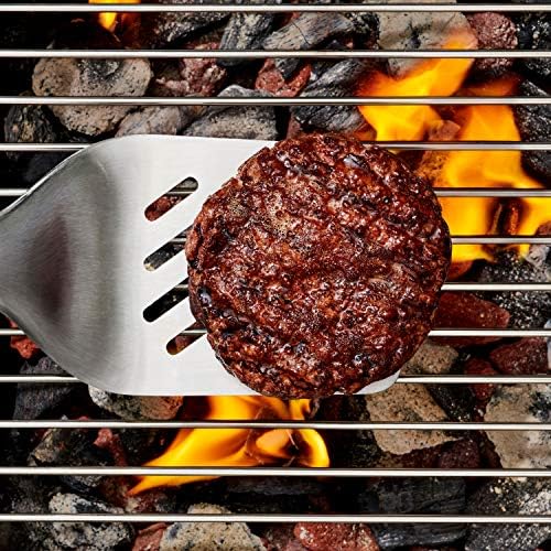 Alternative view of Spatula ve Maşa Seti - Bulaşık Makinesinde Yıkanabilir Barbekü Maşası Seti Paslanmaz Çelik Et Spatulalı - 41 cm ve 47,5 cm