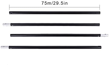 Andoer 2 x 3 m / 6,6 x 10 ft Stüdyo arka plan standı tutucu alüminyum alaşım ayarlanabilir fotoğraf arka planı destek sistemi taşıma çantası ile 3 parçalı arka plan kelepçesi