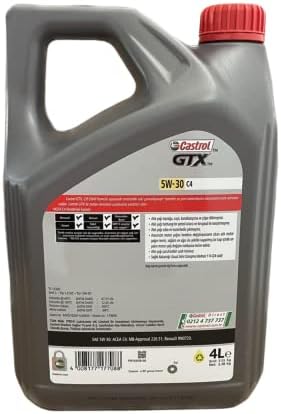 Alternative view of Castrol Gtx 5w-30C4 4Litre