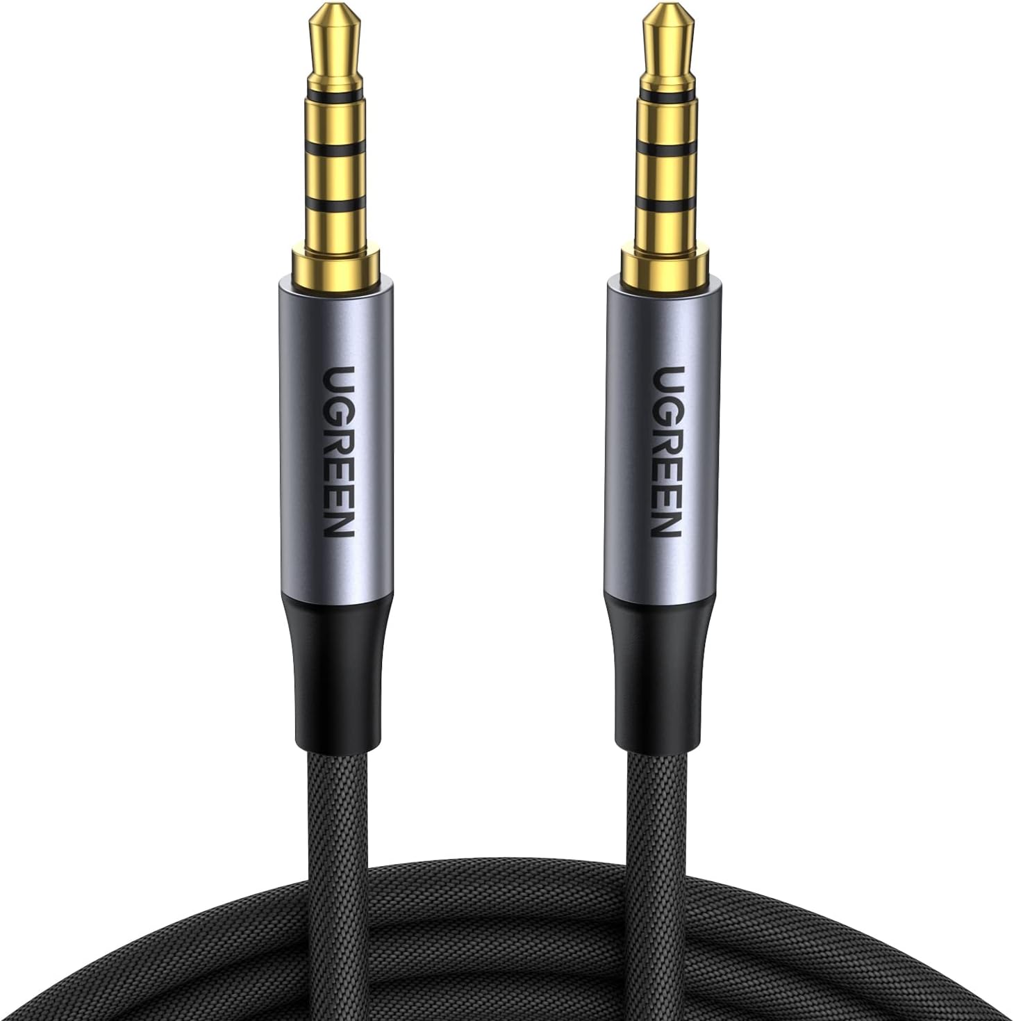 Alternative view of 3.5mm 4-Pole M/M- Audio Cable Alu 1 metre Model No: 10648
