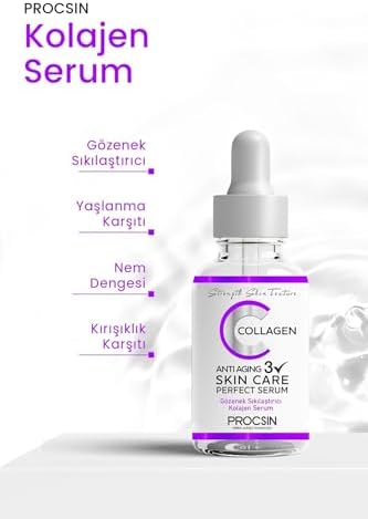 Alternative view of PROCSIN Anti-Aging Kolajen Serum, Kırışıklık Karşıtı & Gözenek Sıkılaştırıcı, Yaşlanma Karşıtı & Cilt Yenileyici, Günlük Bakım, 20 ML