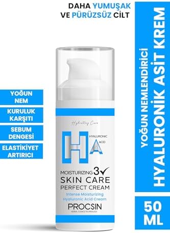 Alternative view of PROCSIN Yoğun Nemlendirici Hyaluronic Krem, Derinlemesine Nemlendirme & Cilt Bariyeri Güçlendirme, Canlandırıcı & Besleyici Günlük Bakım, 50 ML