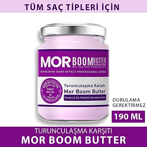 BOOM BUTTER Turunculaşma Karşıtı Mor Saç Bakım Yağı 190 ML