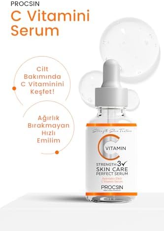 Alternative view of PROCSIN C Vitamini Serumu, Aydınlatıcı & Leke Karşıtı, Cilt Tonu Eşitleyici & Nemlendirici, Antioksidan Koruma & Canlandırıcı Bakım, 20 ML