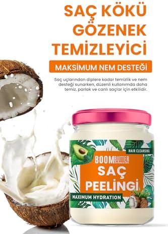 Boom Butter Saç Bakım Yağı, Yoğun Besleyici & Onarıcı, Kırılma Karşıtı & Saç Güçlendirici, Nemlendirici & Parlaklık Veren Bakım, 190 ML