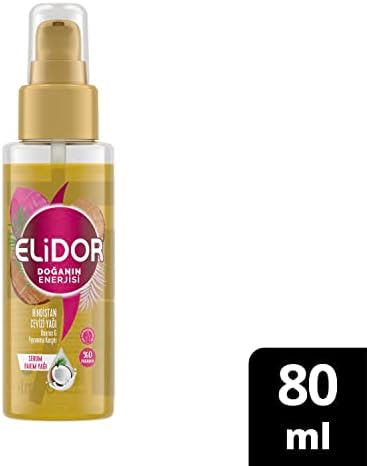 Elidor Güçlü Saç Uçları için Hindistan Cevizi Saç Yağı 1 Paket (1 x 80 ml)