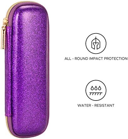 Alternative view of Comfyable Pencil için Kalem Tutucu Kalem Kutusu, Kalem Aksesuarları Elastik Kayış Kol Koruyucu Taşıma Çantası USB Kablosu AirPods File Cepli AirPods, Mor Glitter