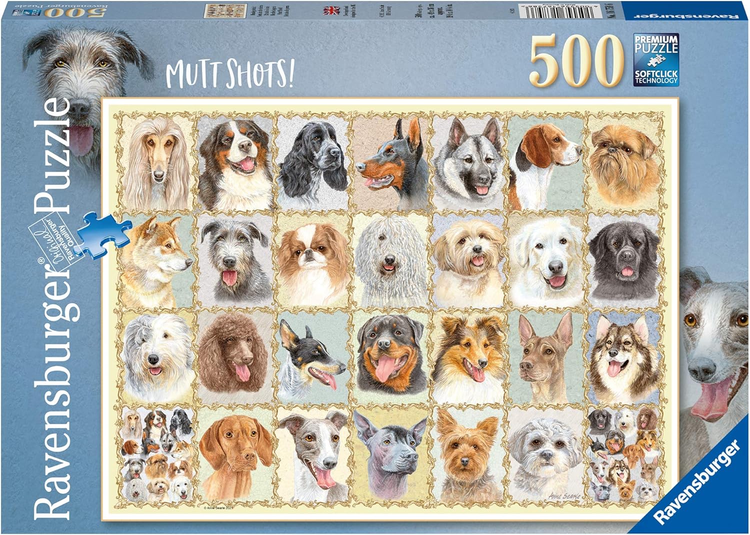 Alternative view of 500 Parça Köpek Portreleri Puzzle