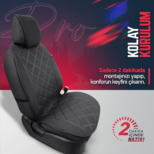 Alternative view of Otom Pro Series Koruyucu Oto Koltuk Minderi (Siyah)