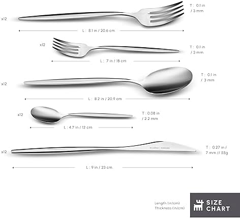 Alternative view of Lizbon Platin 12 Kişilik 60 Parça Çatal Kaşık Bıçak Takımı