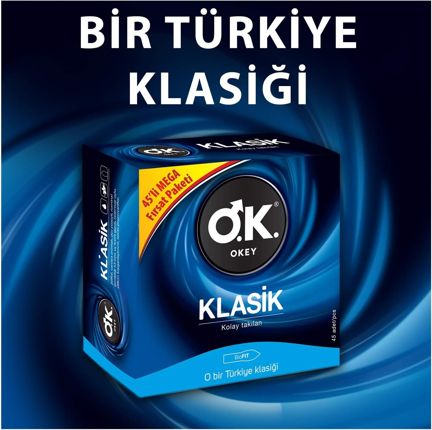 Alternative view of Klasik 45'li Prezervatif
