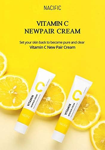 NACIFIC Vitamin C Newpair Cream 15 ml | Aydınlatıcı & Leke Görünümü Karşıtı Nemlendirici Krem