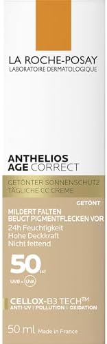 Anthelıos Age Correct Tinted Cream Uv Kaynaklı Yaşlanma Karşıtı Renkli Güneş Koruyuculu Krem (50 ml)