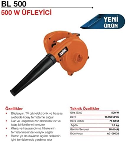 Alternative view of ECO BL 500 ÜFLEME MOTORU