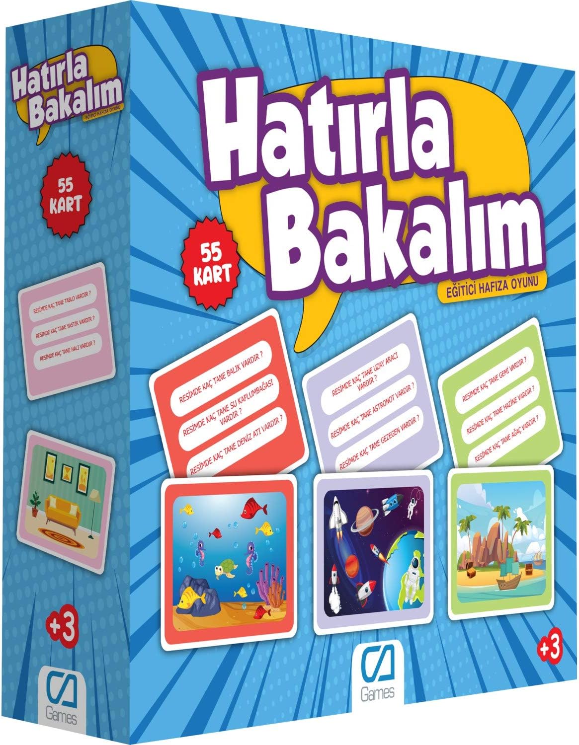 Hatırla Bakalım Eğitici Hafıza Oyunu Renkli 3+