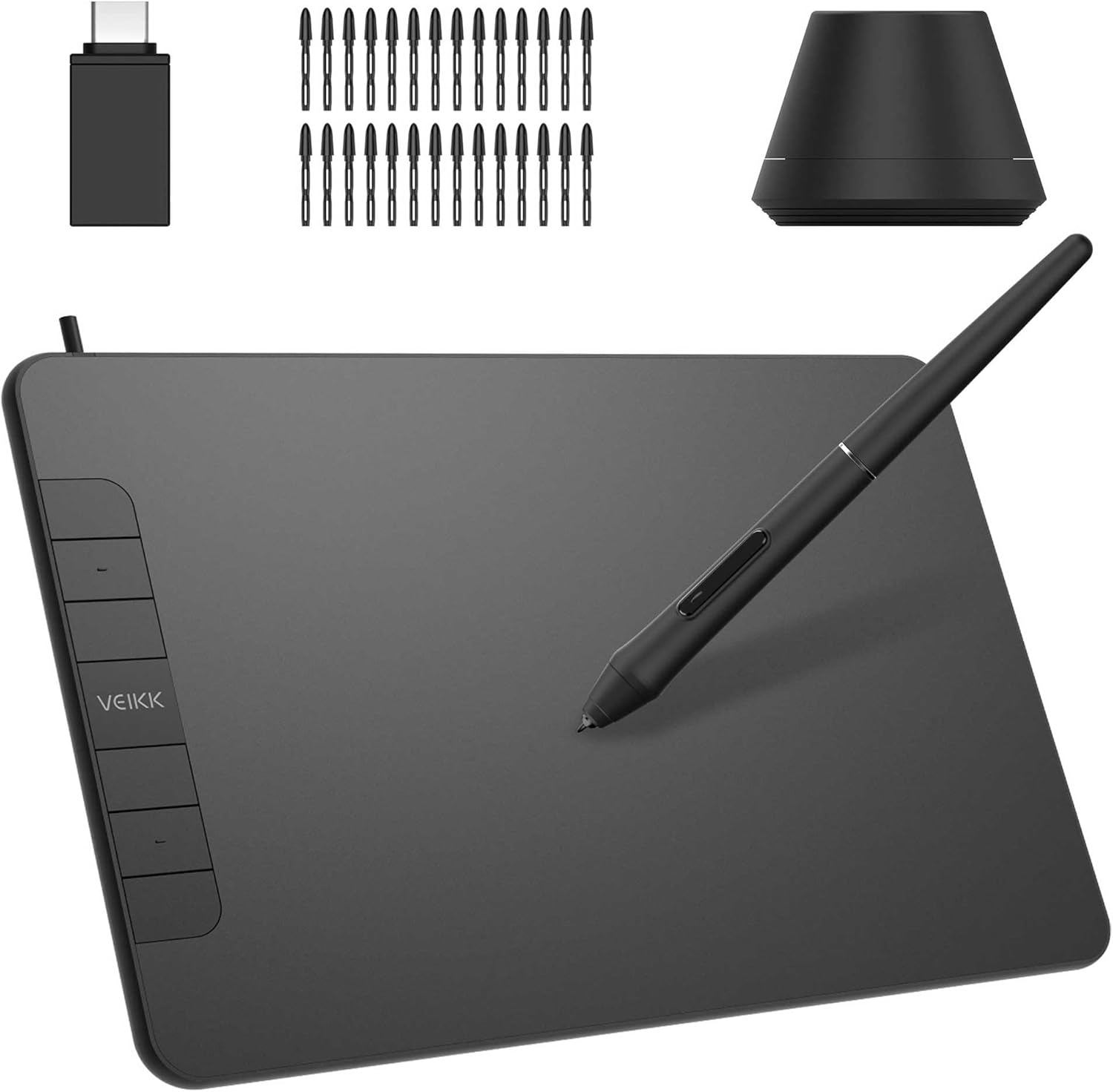 Alternative view of Veikk VK640 6x4" 6 Kısayol Tuşlu Grafik Tablet+Kalem