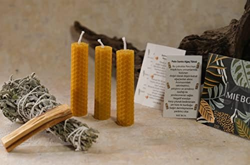 Alternative view of Enerji Başlangıç Seti: Palo Santo Tütsü - Mum - Adaçayı Tütsü Demeti