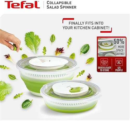 Katlanabilir Salata Kurutucu Yeşil - Beyaz