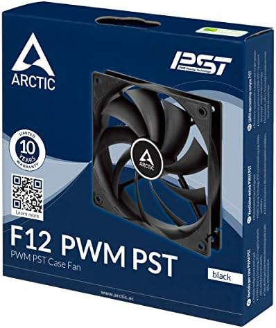 ARCTIC F12, 120MM 4pin Pwm, 1350 Rpm, Siyah Kanat Siyah Çerçeve Kasa Fanı (AR-ACFAN00203A)