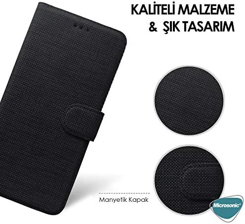 Alternative view of P Smart 2021 için Kılıf Fabric Book Wallet Gri [P Smart 2021 ile Uyumlu Kılıf - Gri]
