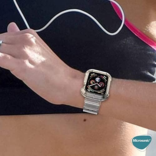 Alternative view of Series 3 38mm için Kordon Transparent Clear Band Siyah