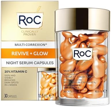 RoC Multi Correxion Revive + Glow C Vitamini Aydınlatıcı Serum Kapsülleri, 30 Adet