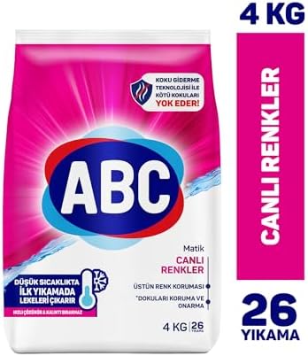 ABC Toz Deterjan Canlı Renkliler 4 KG