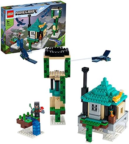 Alternative view of Minecraft™ Gökyüzü Kulesi 21173 - Bir Pilot, 2 Uçan Hayalet ve bir Kedi İçeren Eğlenceli Uçan Adalar Oyuncak Yapım Seti (565 Parça)