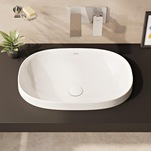 Alternative view of Frame 5652B403-0016 Tezgah Üstü Oval Lavabo, Clean, 55 cm, Beyaz