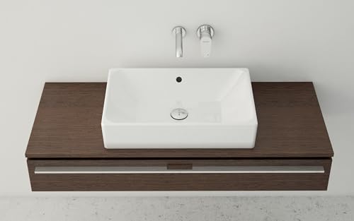 Nuo 7436B003-0012 Dikdörtgen Çanak Lavabo, 50 cm, Beyaz