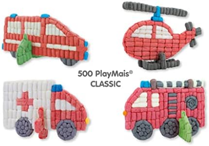 Playmais Eğlenceli Firitruck Play PlayMetruck Seti 3 Yıl İçinden I Eğitici Oyuncak I 500'den fazla, 4 Şablonlar ve Talimatlar I Doğal Oyuncakla, Yaratıcılık ve İnce Motor Becerilerini Teşvik Etti