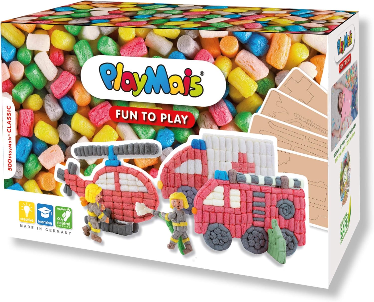 Alternative view of Playmais Eğlenceli Firitruck Play PlayMetruck Seti 3 Yıl İçinden I Eğitici Oyuncak I 500'den fazla, 4 Şablonlar ve Talimatlar I Doğal Oyuncakla, Yaratıcılık ve İnce Motor Becerilerini Teşvik Etti