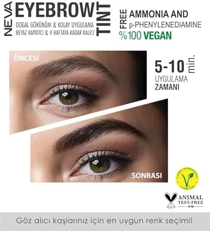 01 Siyah Amonyaksız %100 Vegan Kaş Boyası