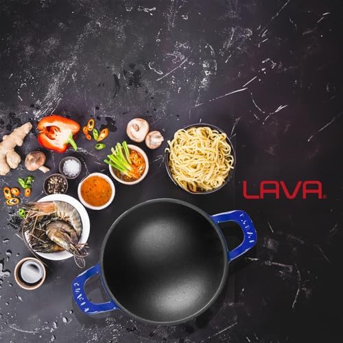 Alternative view of Döküm Mini Wok Yekpare Kulplu Çap 16cm Mavi