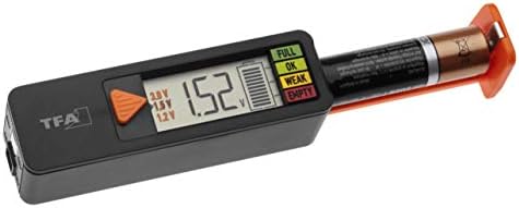 Alternative view of TFA Dostmann Pil test cihazı BatteryCheck, 98.1126.01, piller ve aküler için (AAA,AA,C, D), düğme pil, blok pil, şarj durumu/Volt göstergesi, kolay ve hızlı, siyah