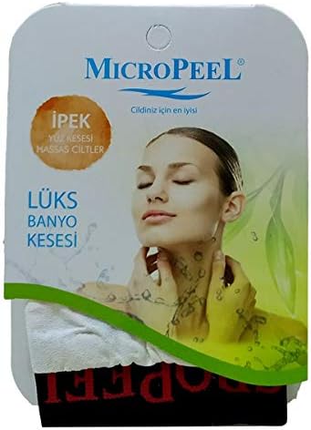 Alternative view of Micro Peel Ipek Kese Hassas Ciltler Icin Yuz Kesesi Beyaz 8Cmx10cm