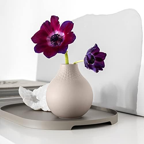Alternative view of Villeroy & Boch - Manufacture Collier kum, küçük vazo inci, 12 cm, Premium porselen, bej