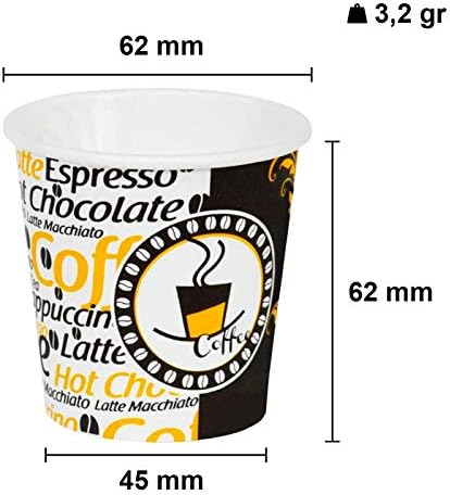 Aygün Cup 4 Oz Karton Bardak 100 ml - 300'lü (Espresso, Türk Kahvesi)