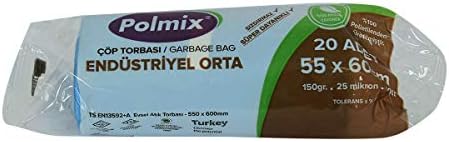 Alternative view of Çöp Torbası Orta Boy 55x60Cm 150Gr 25Mikron 30Lt Mavi Rulo 20 Adet
