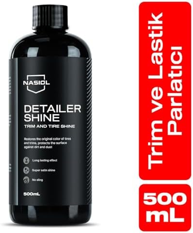 DetailerShine Araç ve Lastik Parlatıcı-500 mL-Araç Lastik,, Tampon Bakımı, Detailing, Lastik, Tekerlek Parlatma