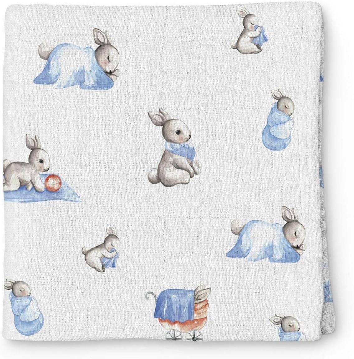 Bébé Lapin Müslin Örtü 100x100 cm